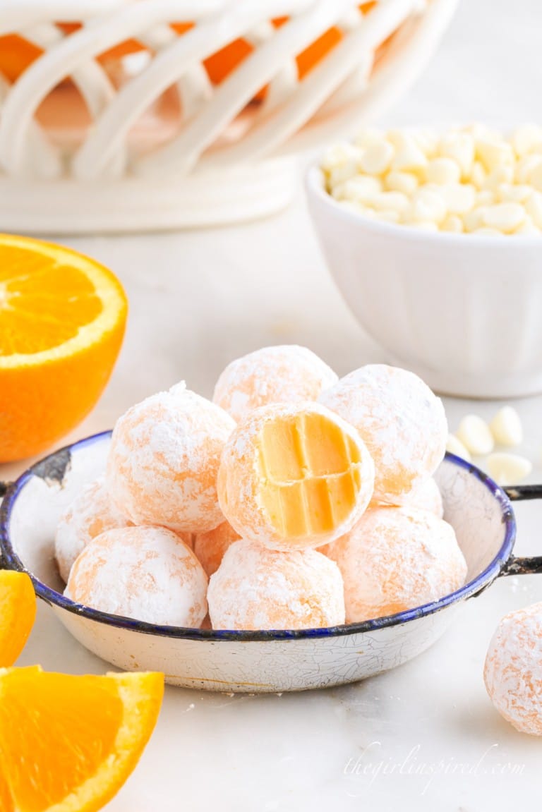 Orange Creamsicle Truffles girl. Inspired.
