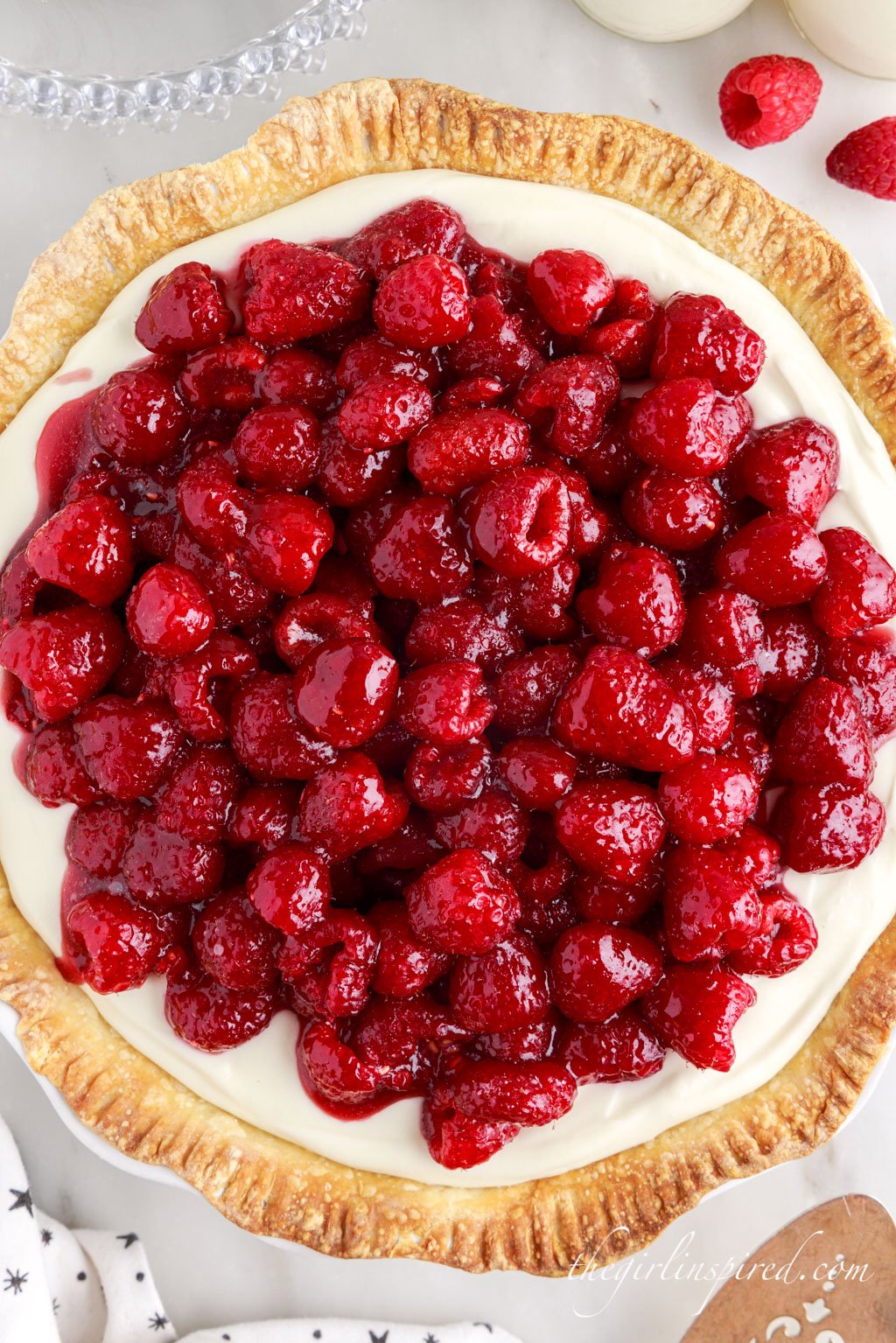 Raspberry Cream Cheese Pie - girl. Inspired.