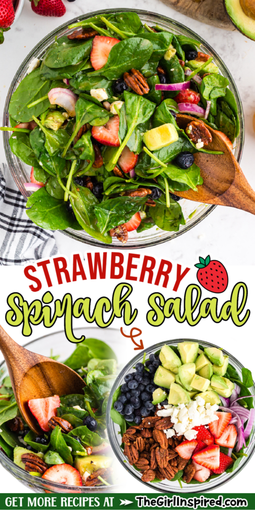 Strawberry Feta Spinach Salad - girl. Inspired.