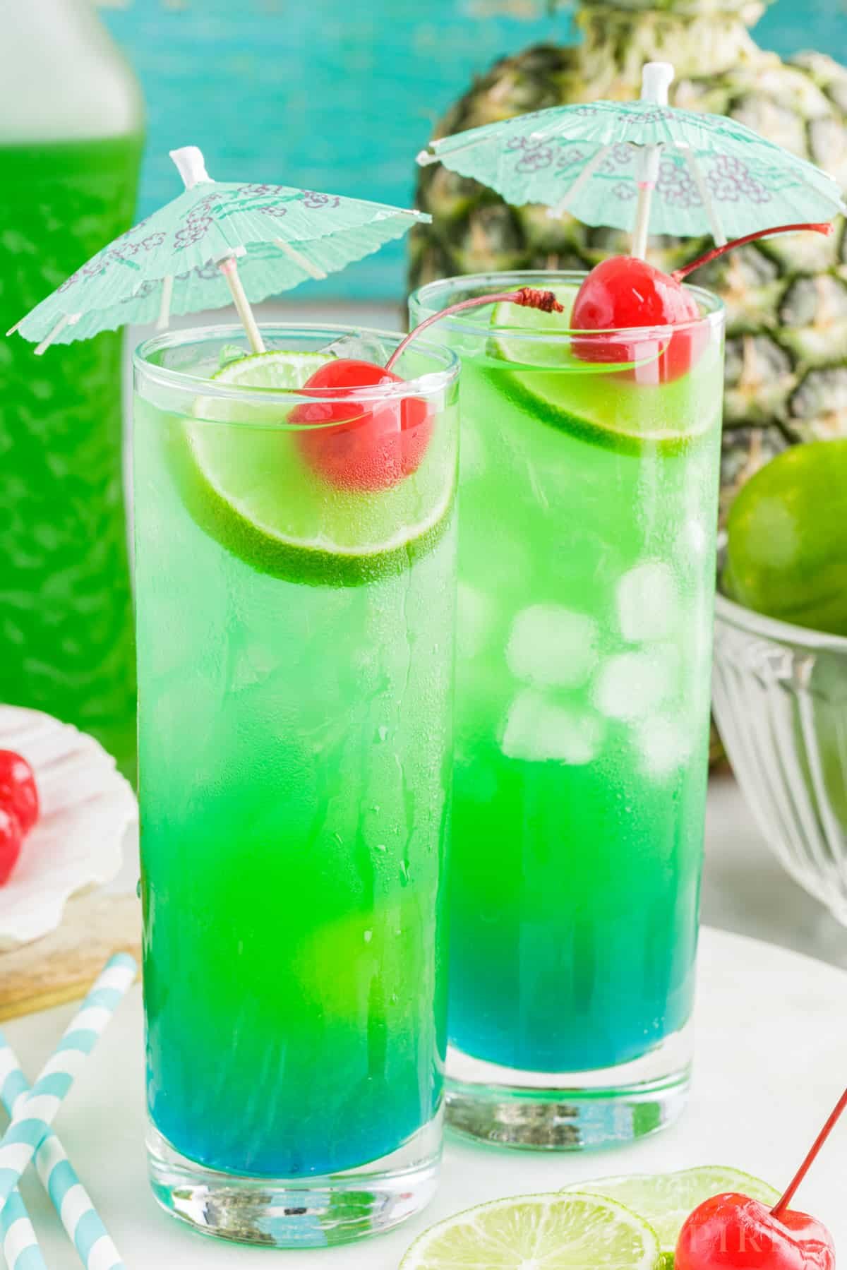 Rum Away with Me! Tiki Bar Inspired Mermaid Water Fish Bowl Drinks