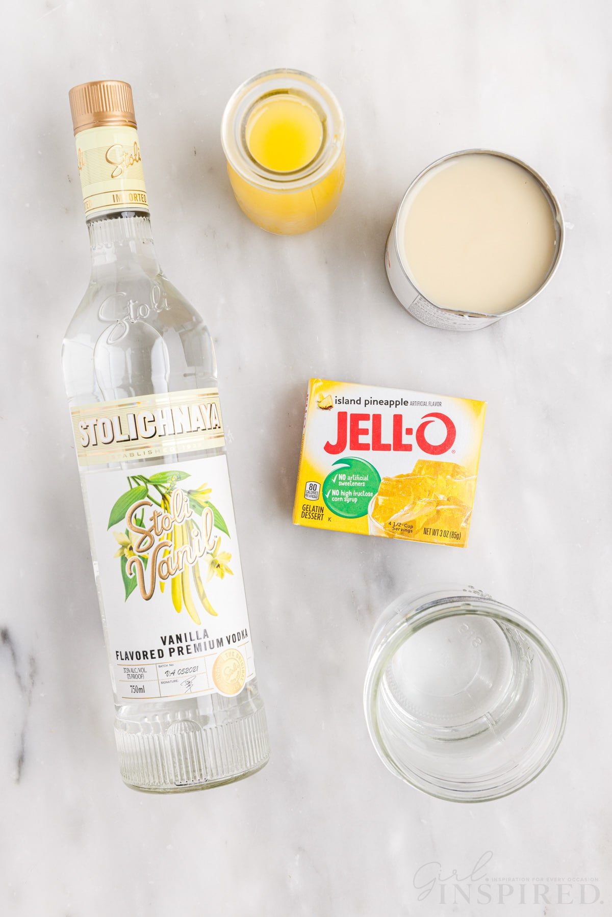 ingredients needed to make dole whip jello shots