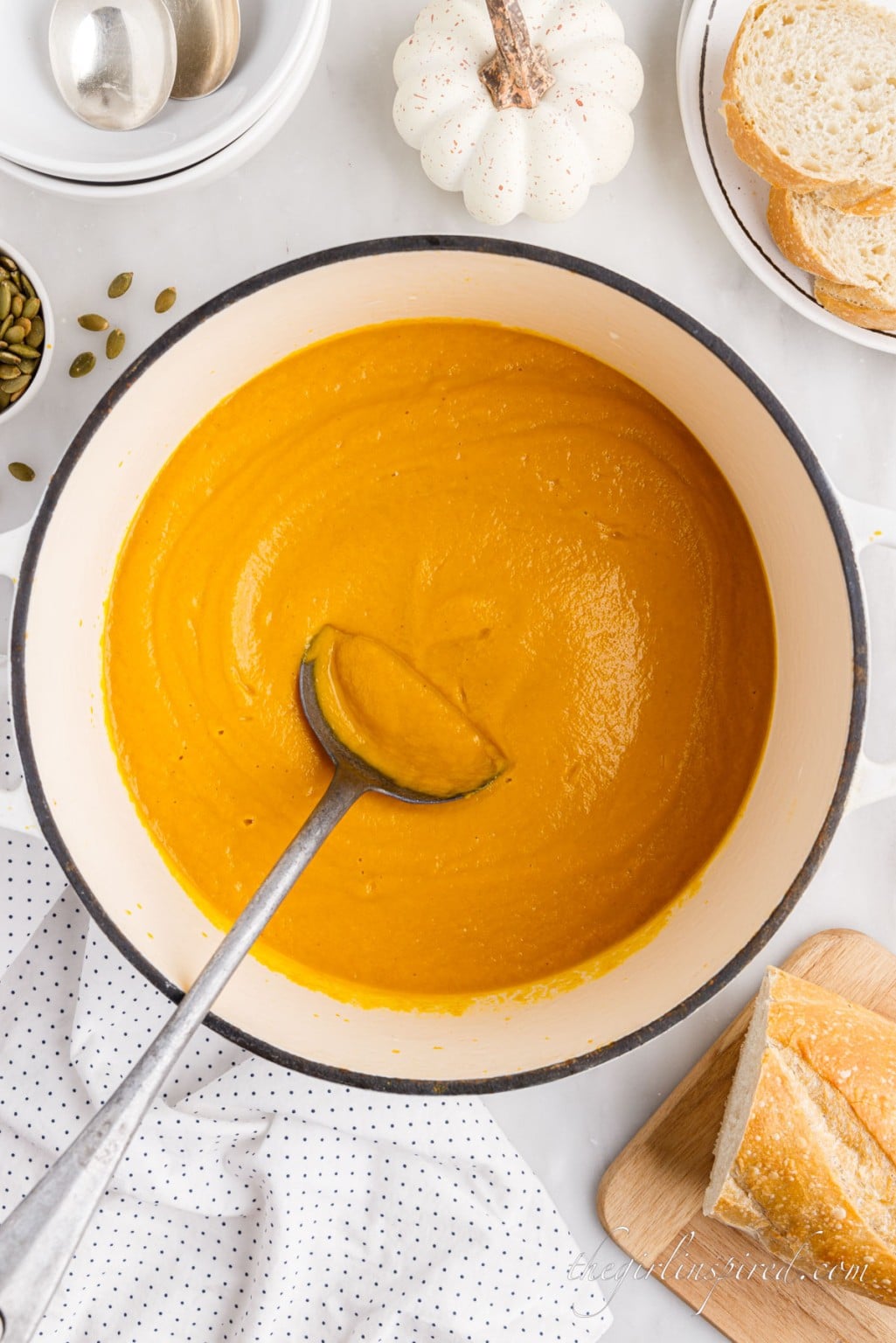 Easy Pumpkin Soup (with Canned Pumpkin) (with Canned Pumpkin) - girl