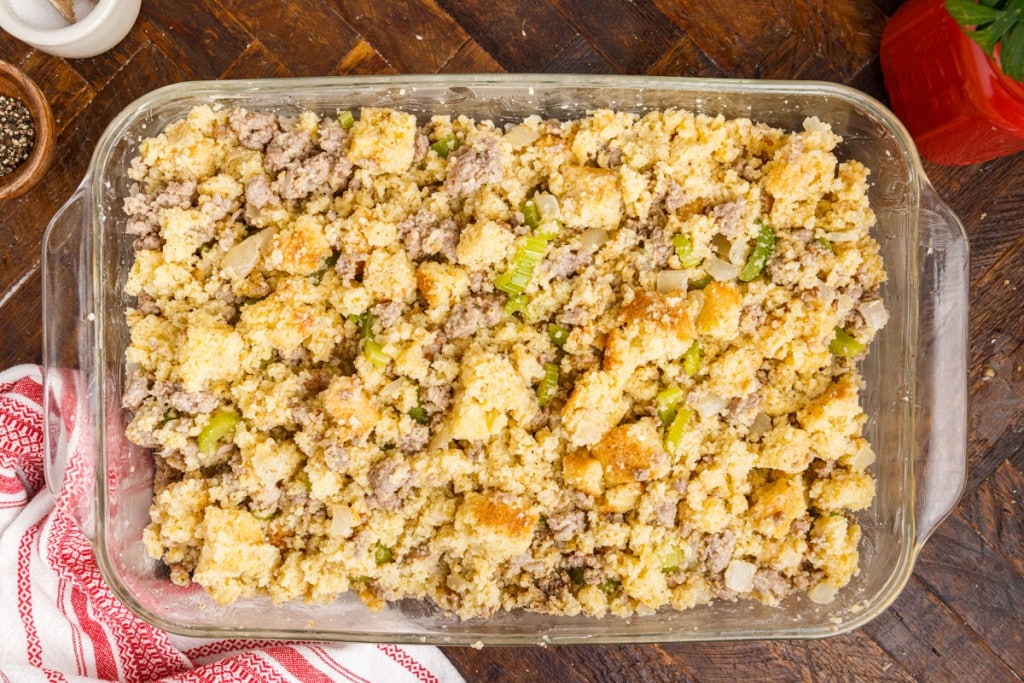 Cornbread Sausage Stuffing - girl. Inspired.