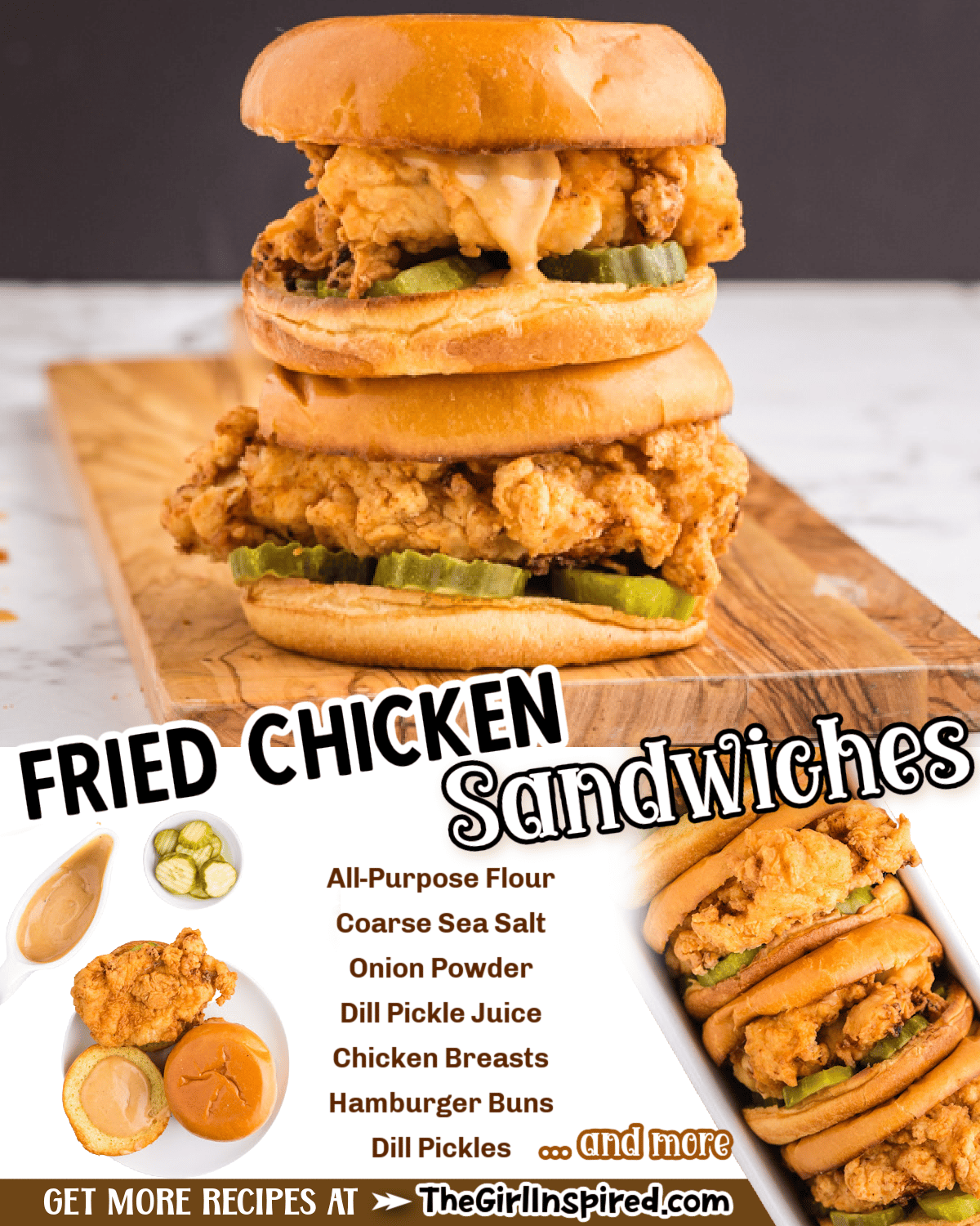 The Best Fried Chicken Sandwich Recipe - girl. Inspired.