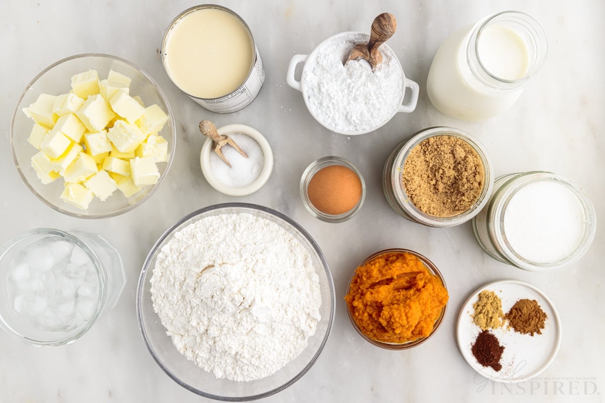 ingredients needed to make pumpkin pie bites