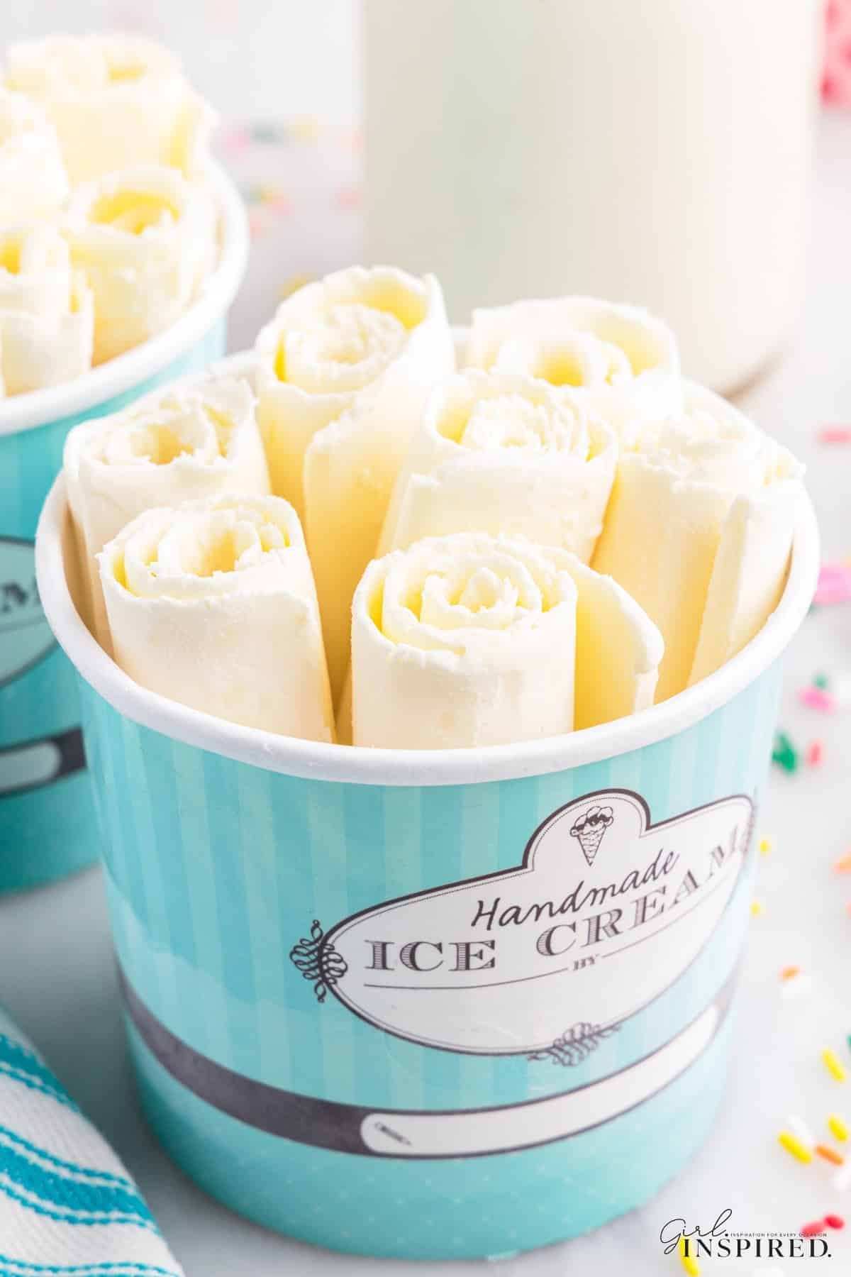 Easy 2-Ingredient Homemade Rolled Ice Cream Recipe + VIDEO