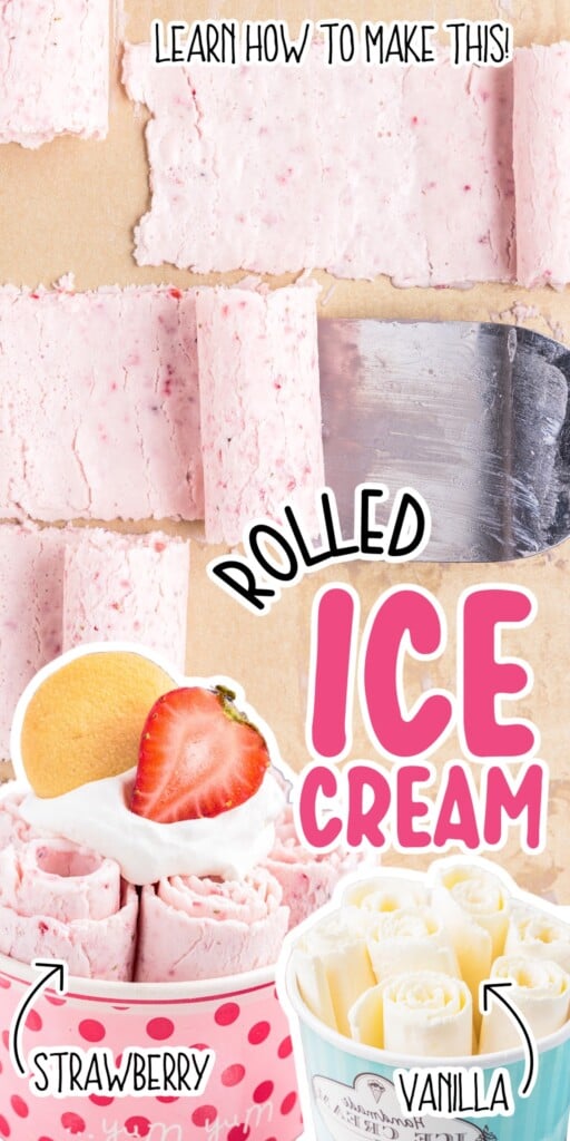 Rolled Ice Cream - Just 2 Ingredients!