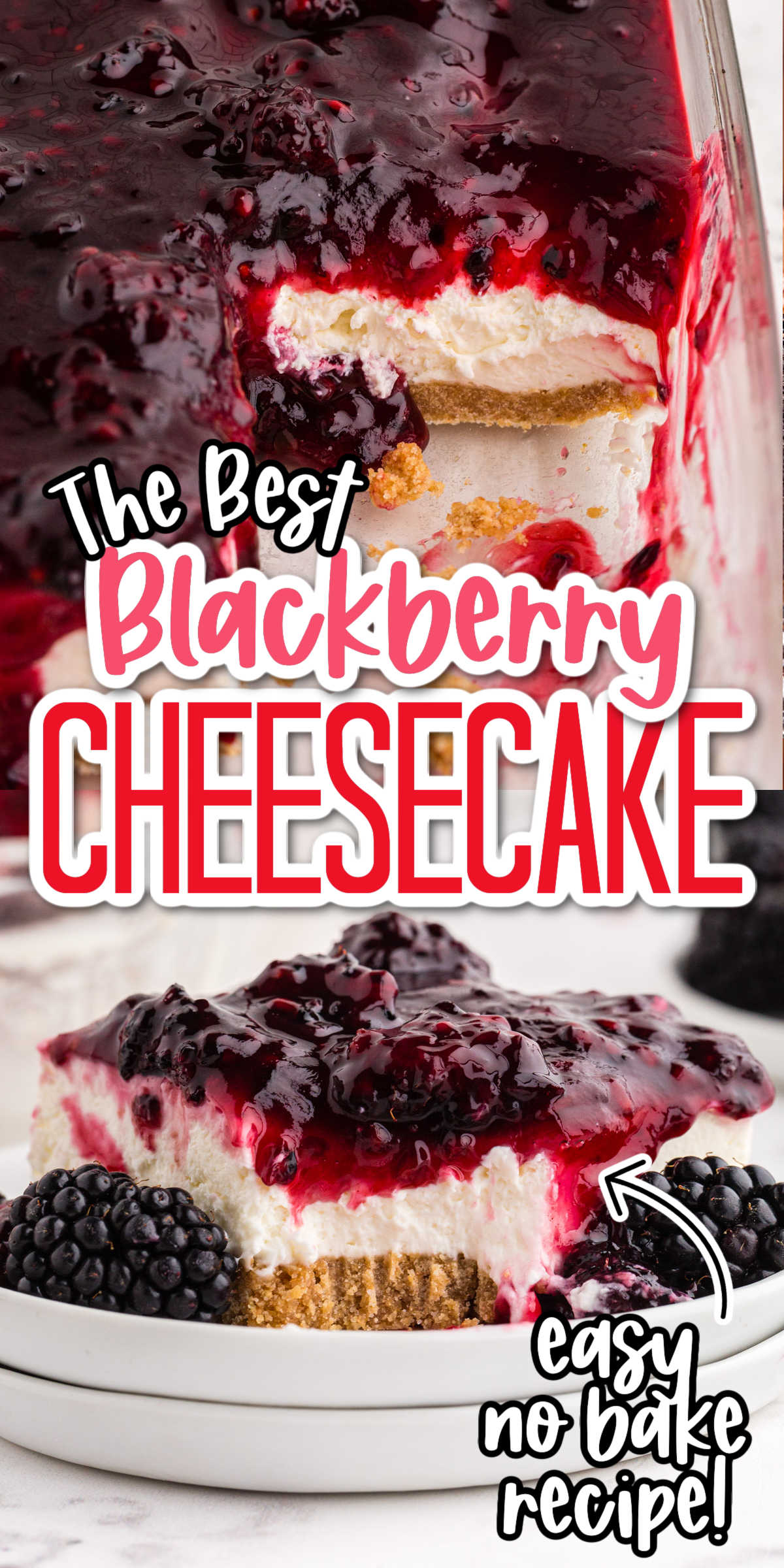 No Bake Blackberry Cheesecake - girl. Inspired.