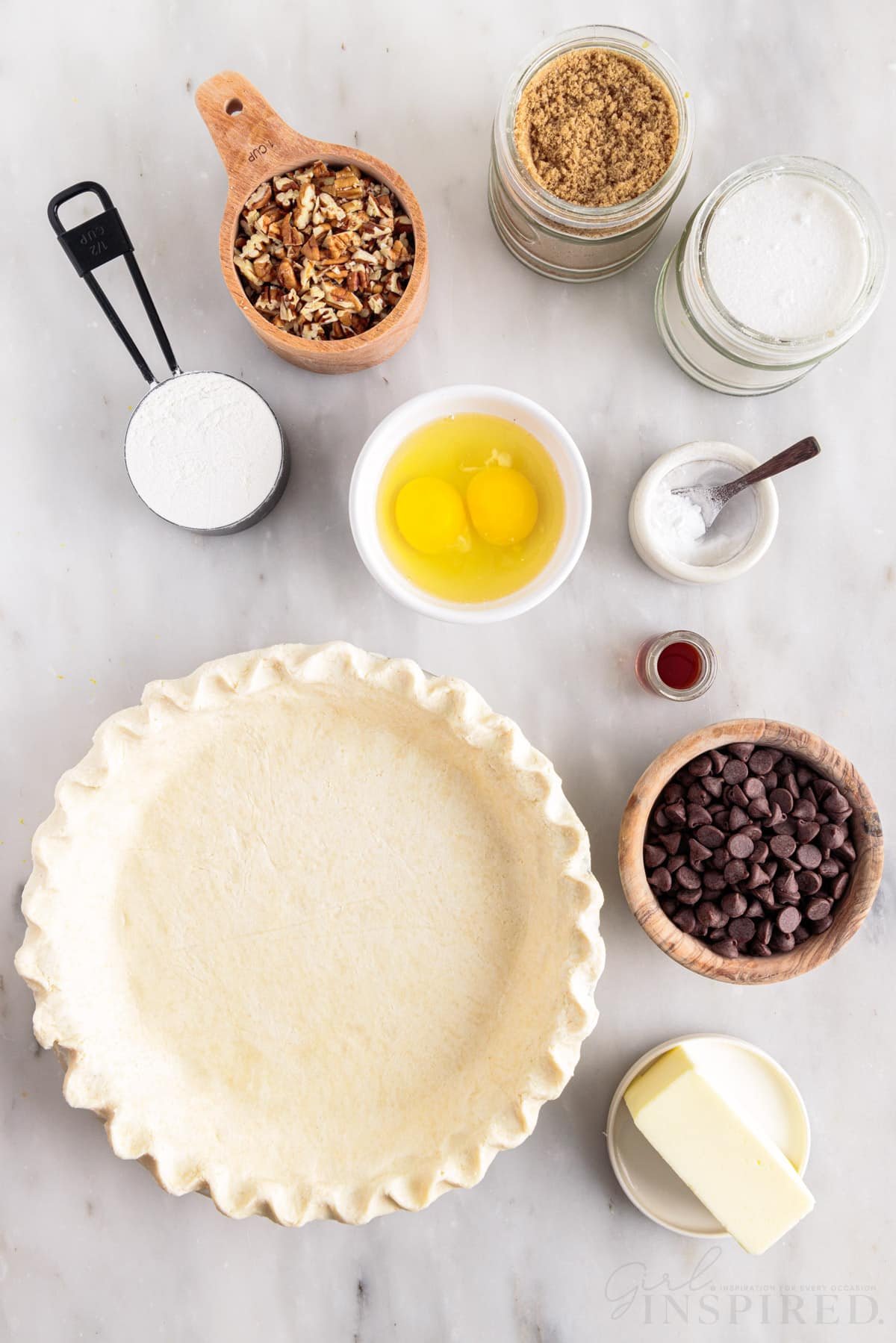 ingredients needed to make chocolate chip pie