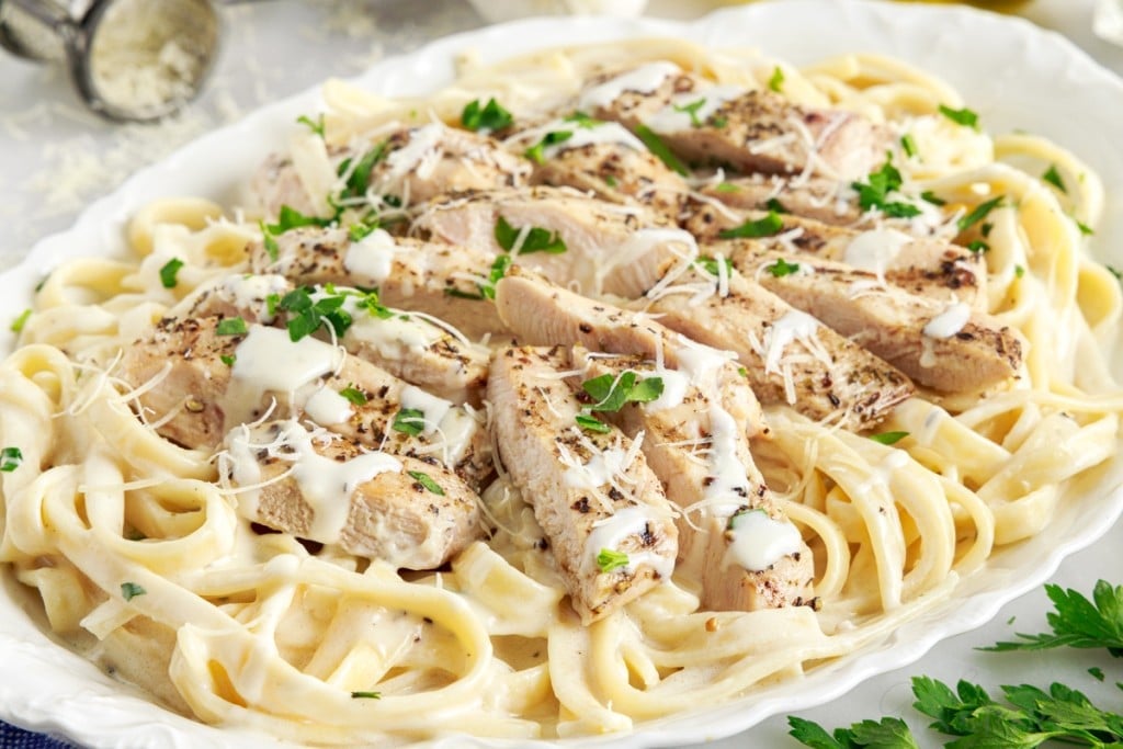 Grilled Chicken Alfredo Recipe - girl. Inspired.