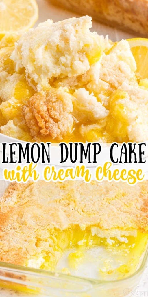 Lemon Dump Cake (with Cream Cheese) - girl. Inspired.