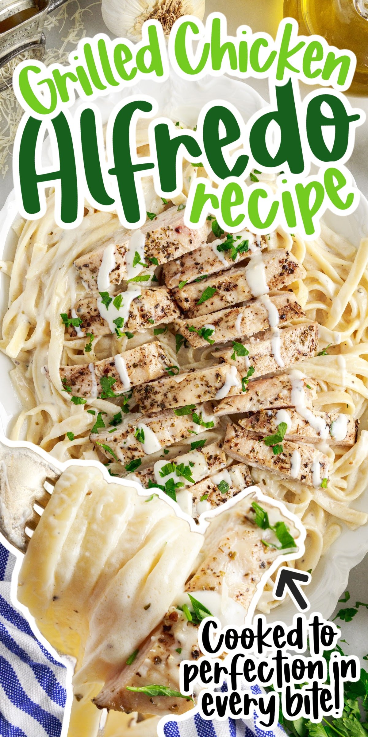 Grilled Chicken Alfredo Recipe - girl. Inspired.