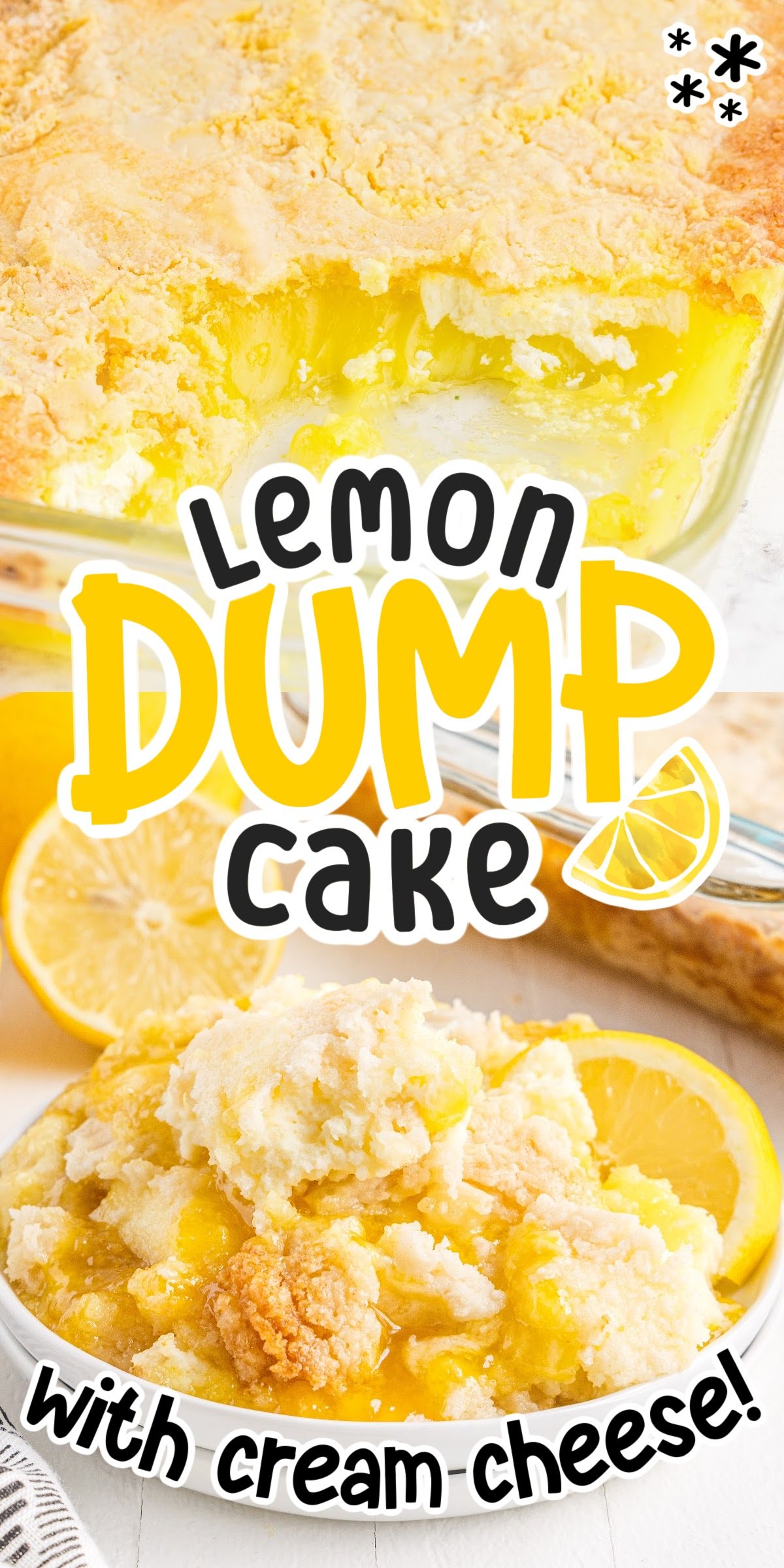 Lemon Dump Cake (with Cream Cheese) - girl. Inspired.