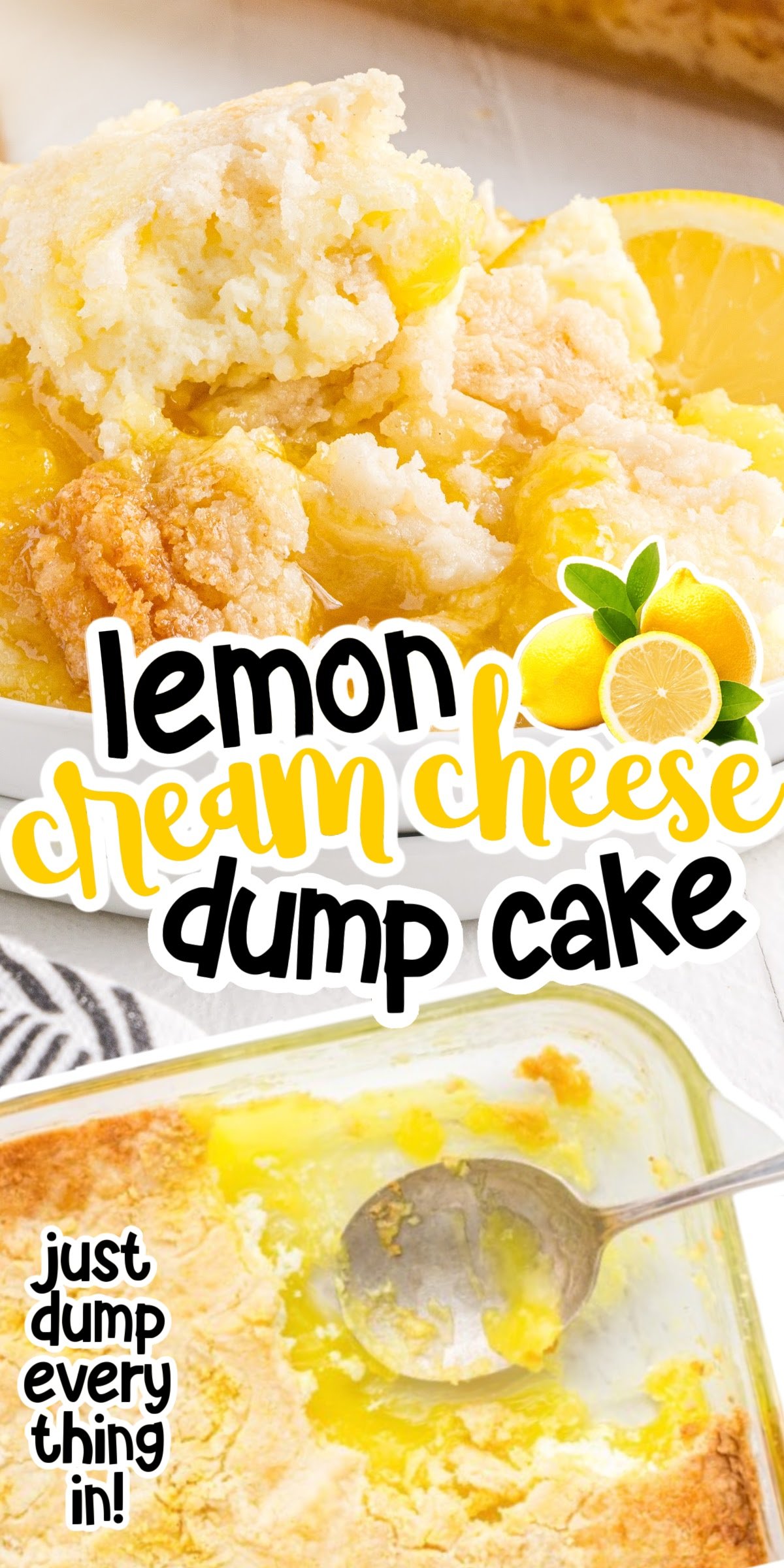 Lemon Dump Cake (with Cream Cheese) - girl. Inspired.