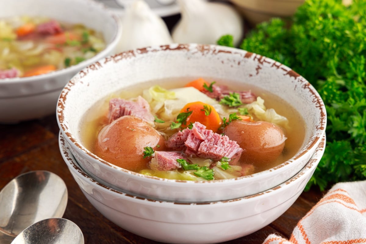 Corned Beef and Cabbage Soup (Crock pot Recipe) - girl. Inspired.