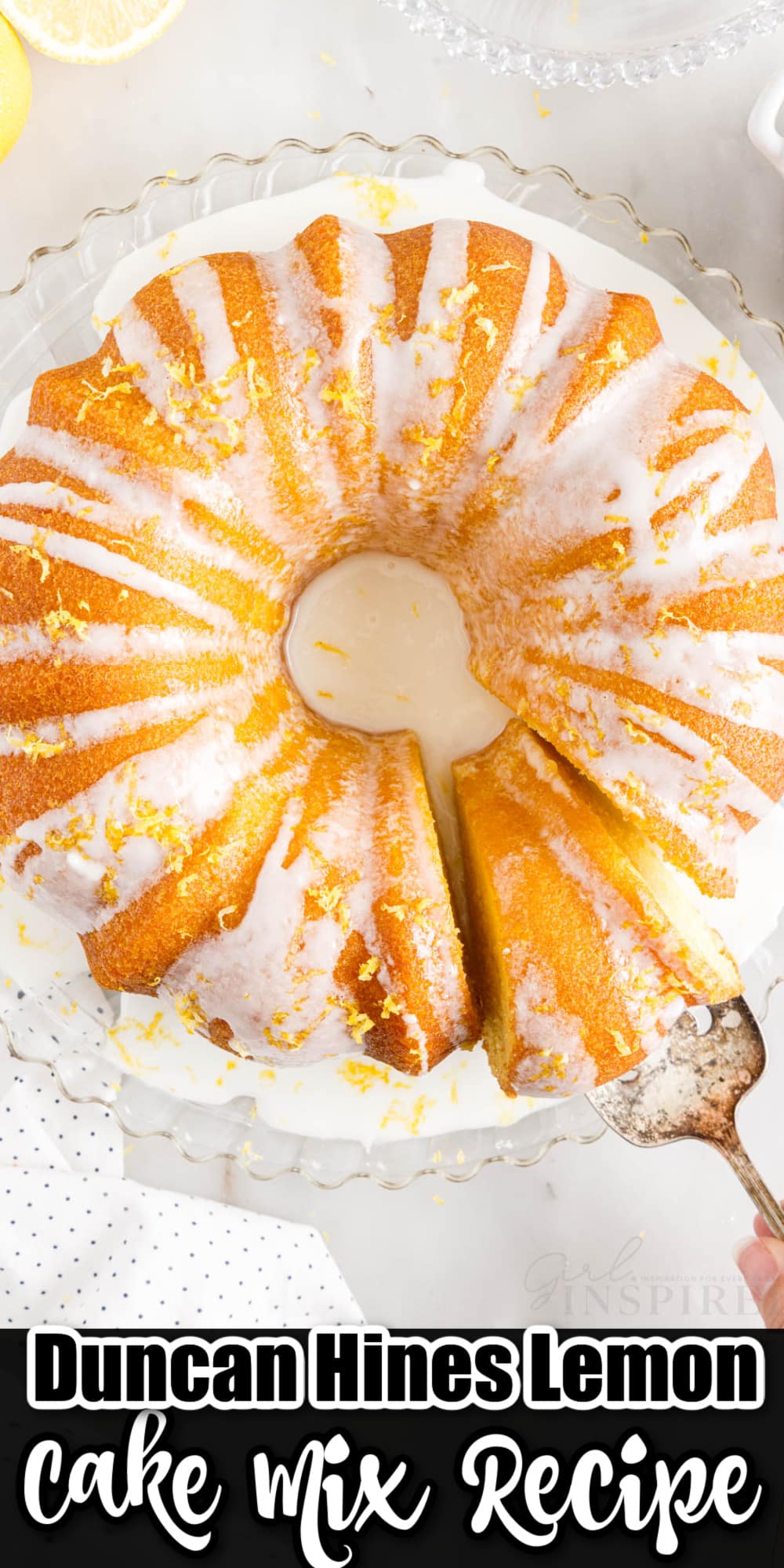 Duncan Hines Lemon Cake Mix Recipe girl. Inspired.