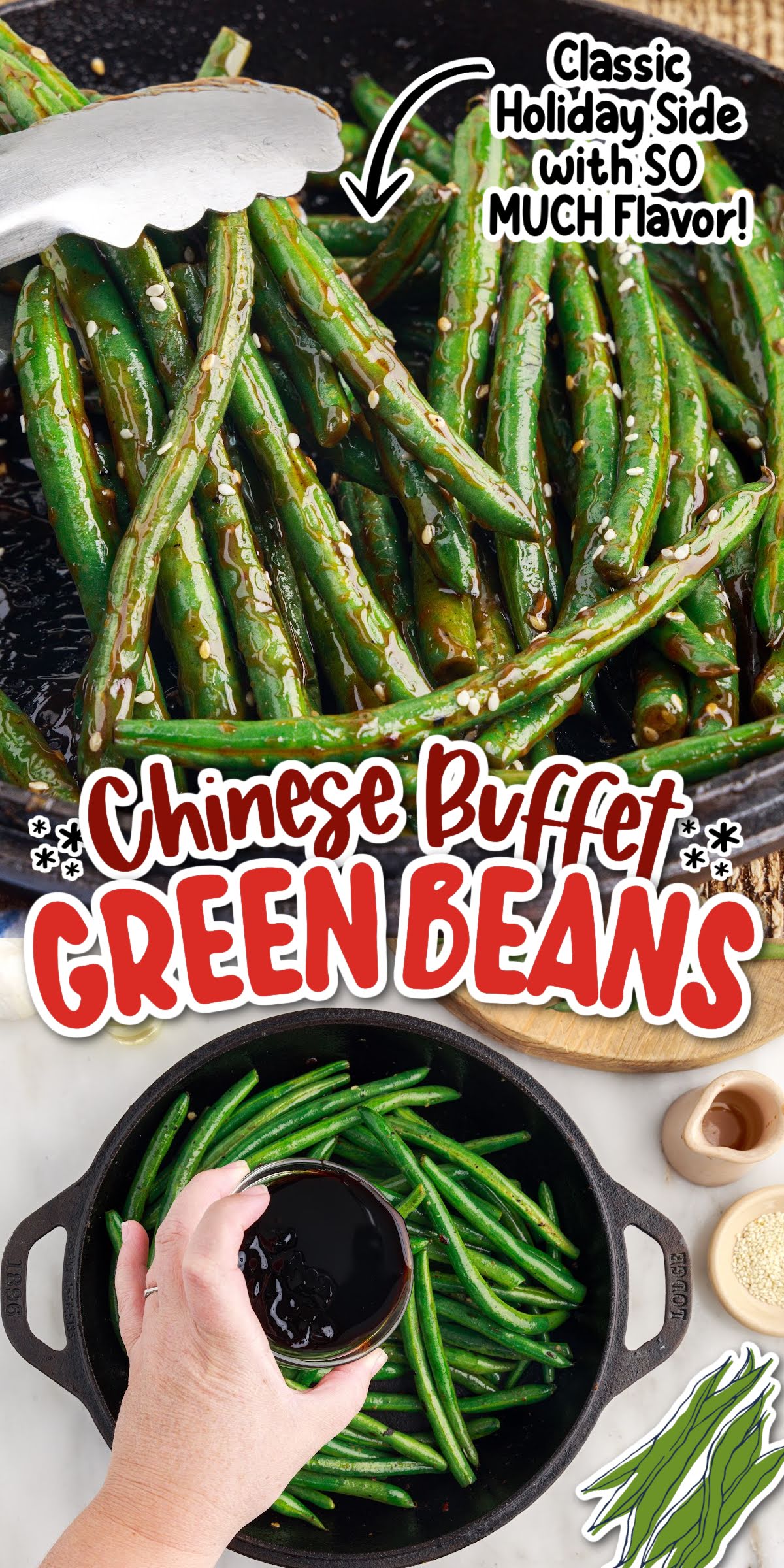 Chinese Buffet Green Beans girl. Inspired.