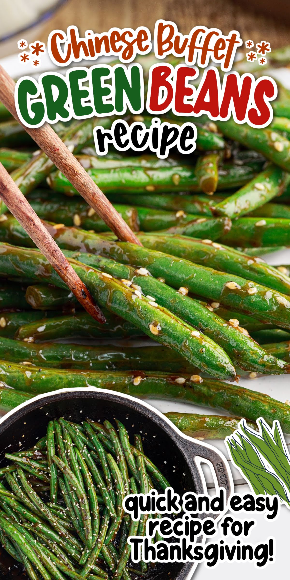 Chinese Buffet Green Beans girl. Inspired.