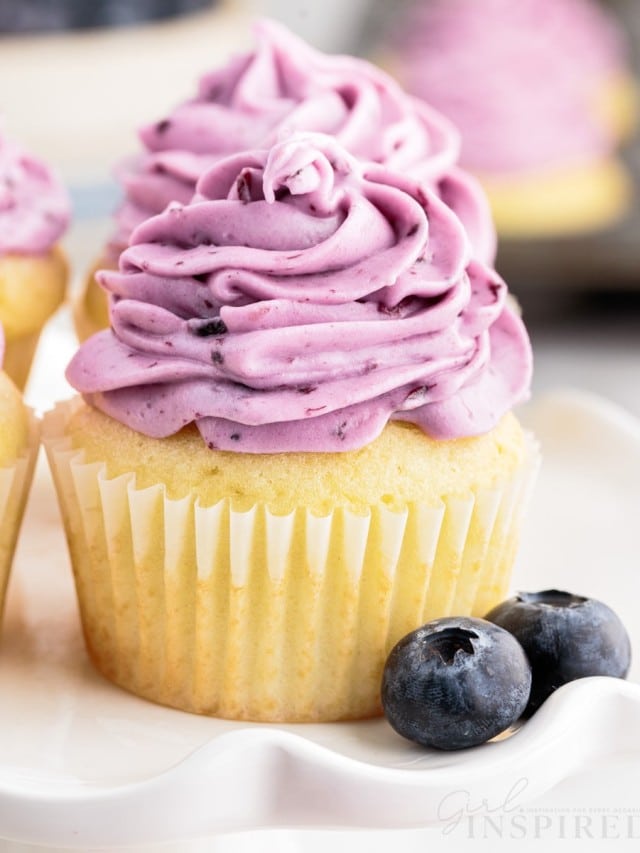 Blueberry Cream Cheese Frosting - Girl. Inspired.