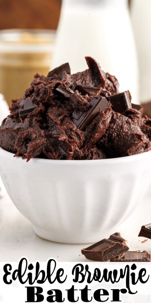 Front view of Edible Brownie Batter.