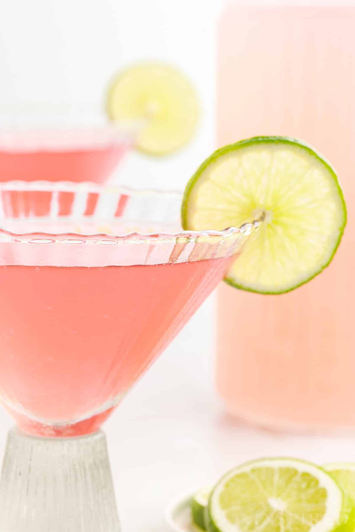 Front view of Pink Flamingo Drink