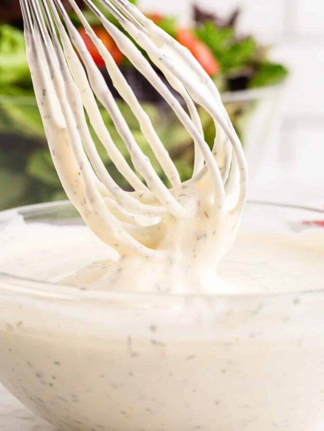 Copycat Hidden Valley Ranch Dressing Recipe girl. Inspired.