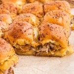 Front close up of Roast Beef Sliders.