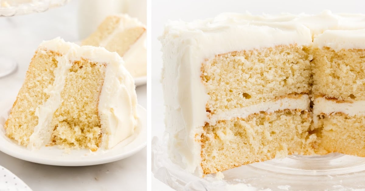 Vanilla Buttermilk Cake [thegirlinspired.com]