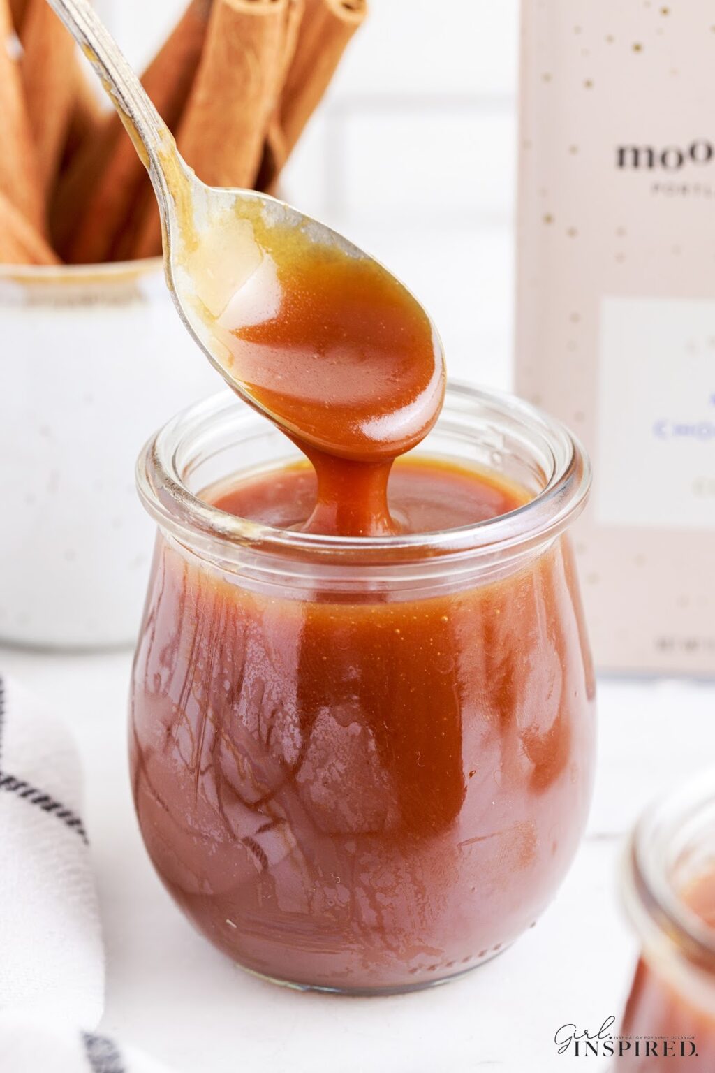 Starbucks Dark Caramel Sauce girl. Inspired.