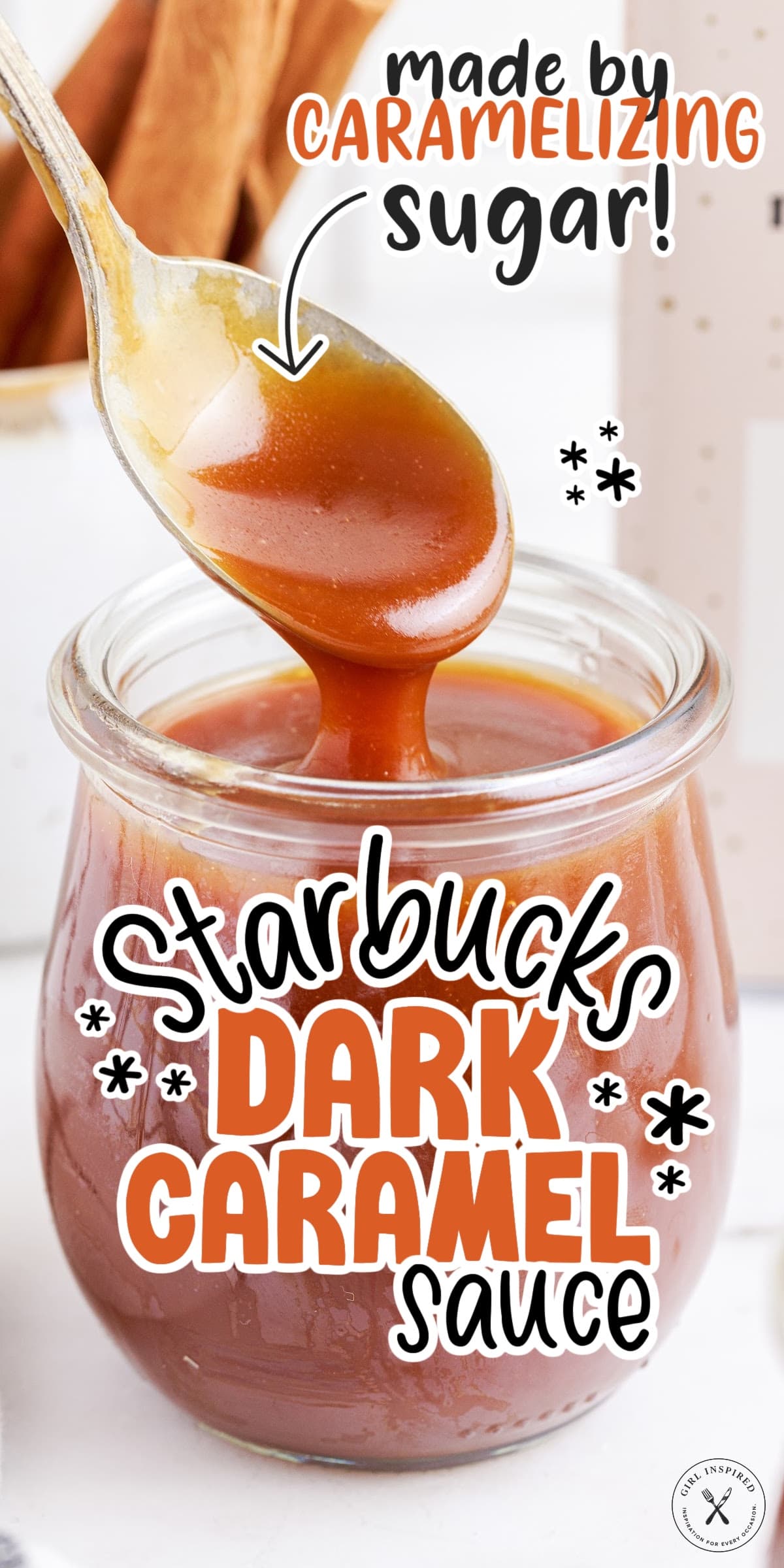 Starbucks Dark Caramel Sauce girl. Inspired.