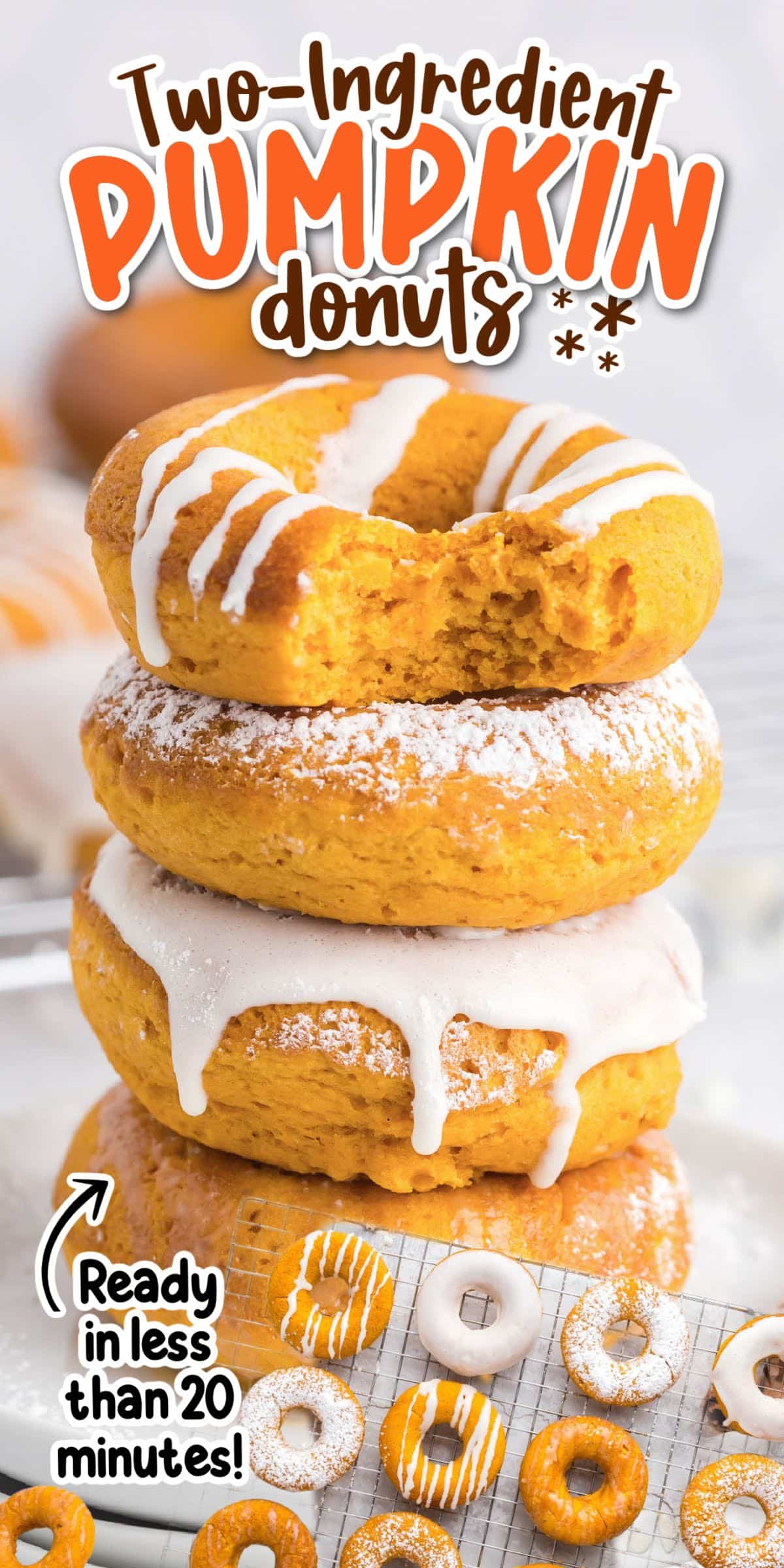 Two-Ingredient Pumpkin Donuts - girl. Inspired.