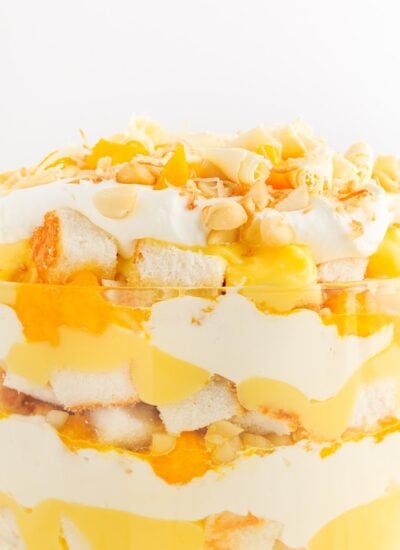 Front view of Mango Trifle.