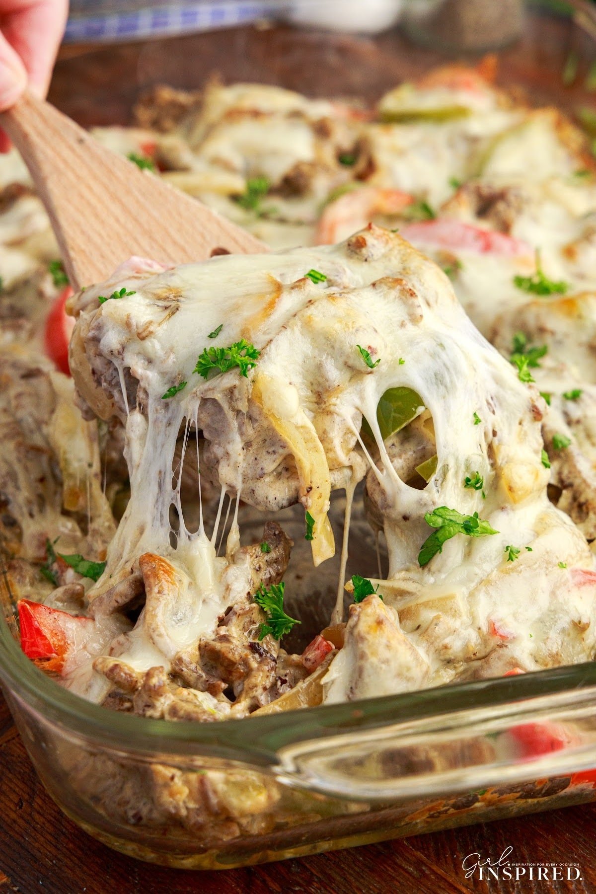 Philly Cheesesteak Casserole.