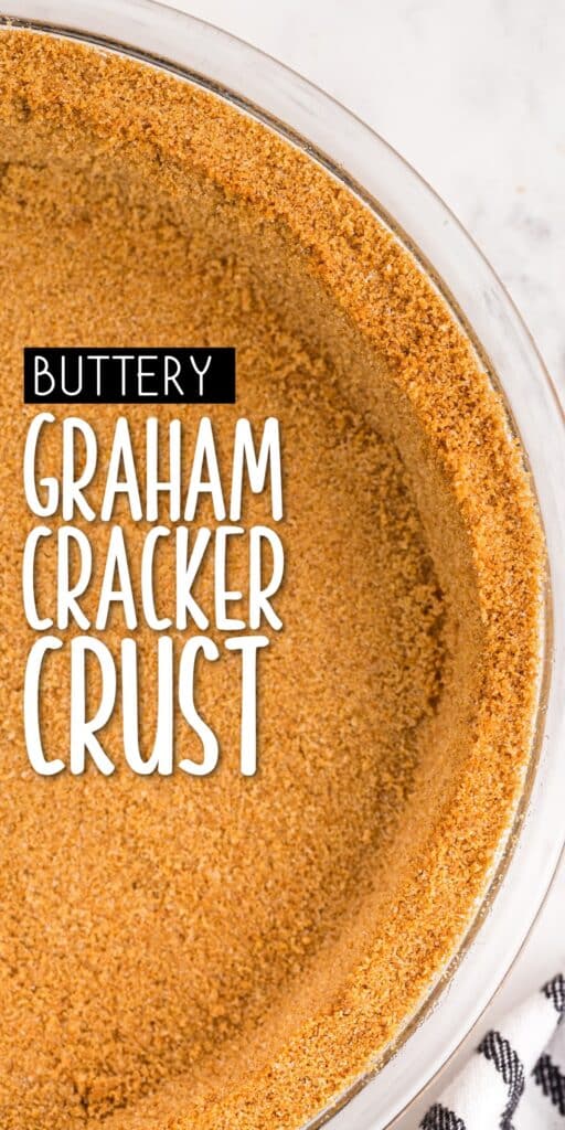 A buttery homemade graham cracker pie crust.