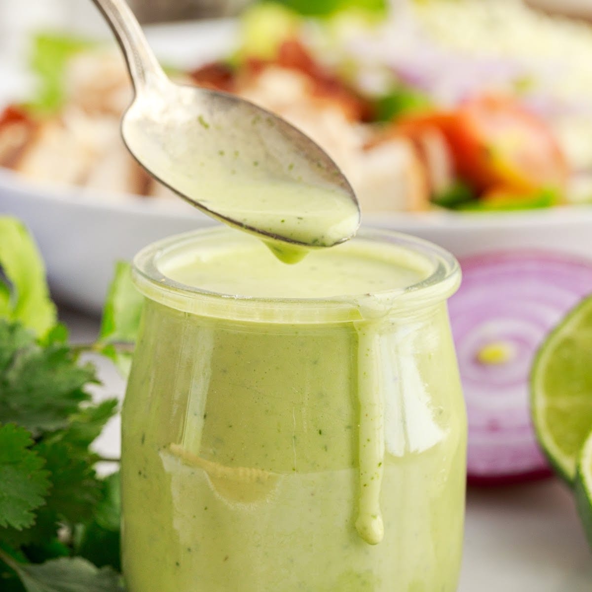Cilantro Lime Dressing with Yogurt Cilantro Lime Dressing with Yogurt