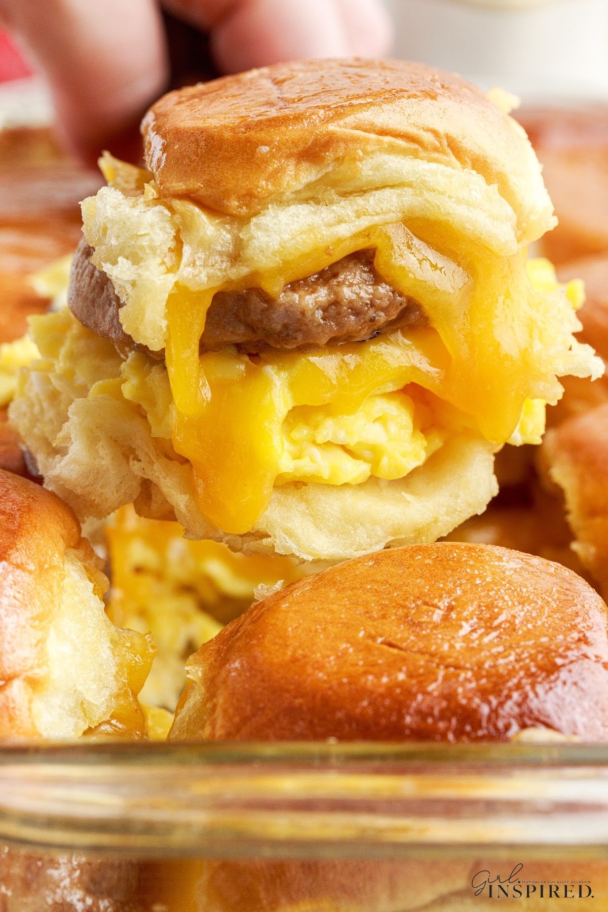 Breakfast Sliders being served.