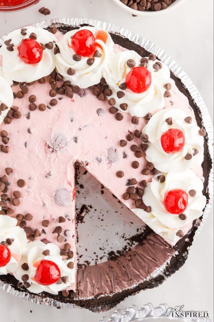 Chocolate Cherry Pie - no bake - girl. Inspired.