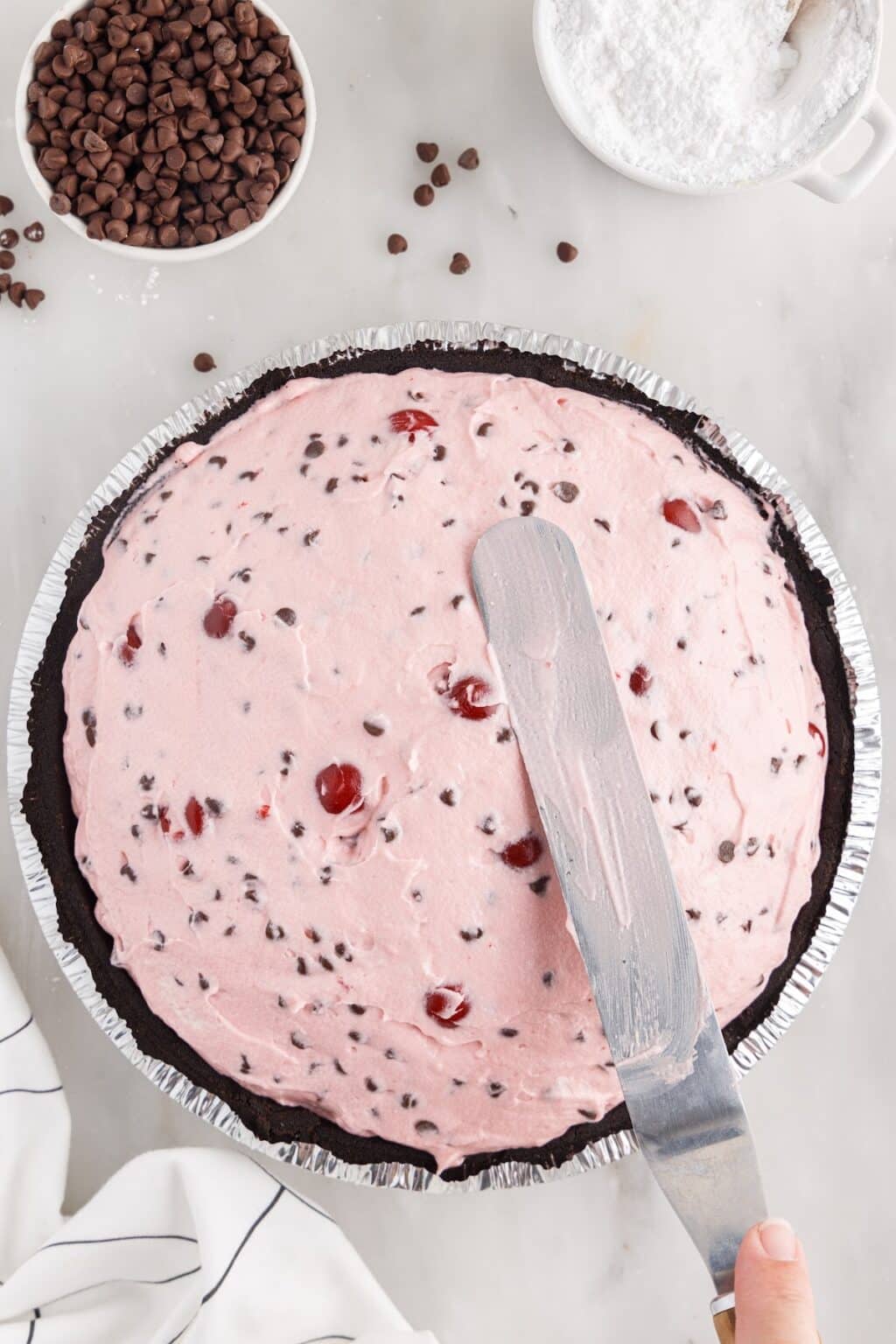 Chocolate Cherry Pie - no bake - girl. Inspired.