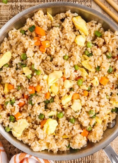 Bowl of Panda Express Fried Rice.