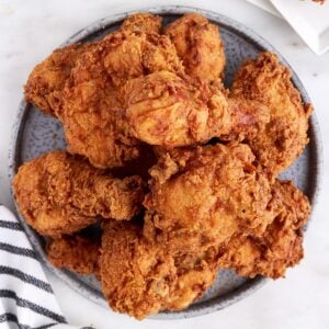 Plate of Southern Fried Chicken.